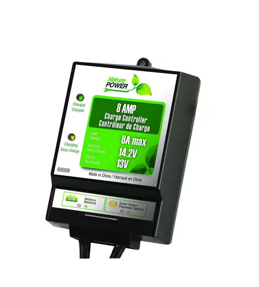 8 Amp 130-Watt 12-Volt Solar Power Charge Controller