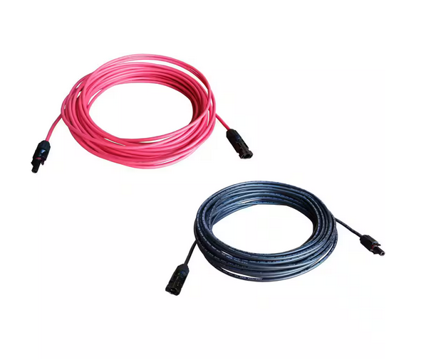 10-Gauge 15 ft. Black/15 ft. Red Solar Cable (1-Pair) - 91007428880