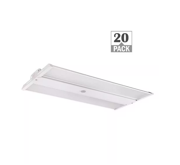 2 ft. 400W Equivalent 17,000-23,500 Lumens Compact Linear Integrated LED Dimmable White High Bay Light 4000K (20-Pack) - 91011059834