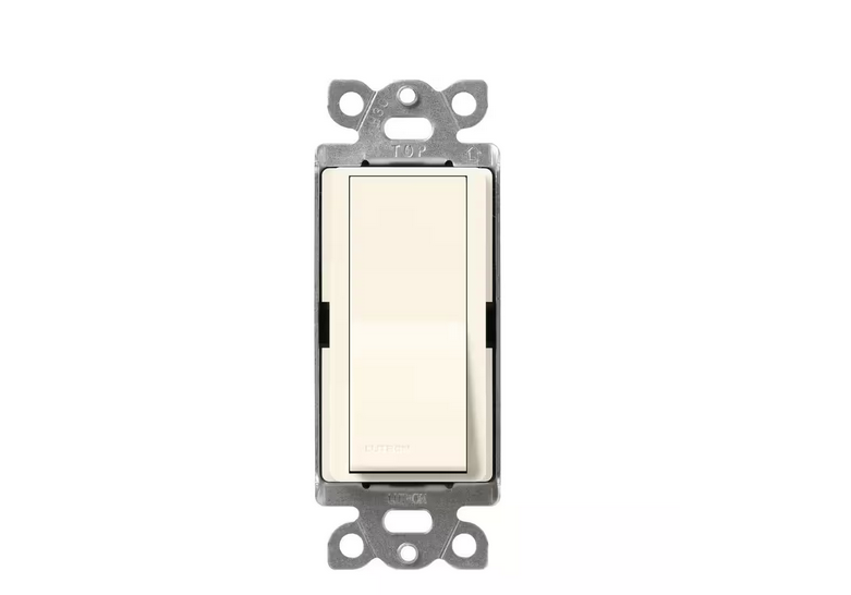 Claro On/Off Switch, 15-Amp/4-Way, Biscuit (SC-4PS-BI)