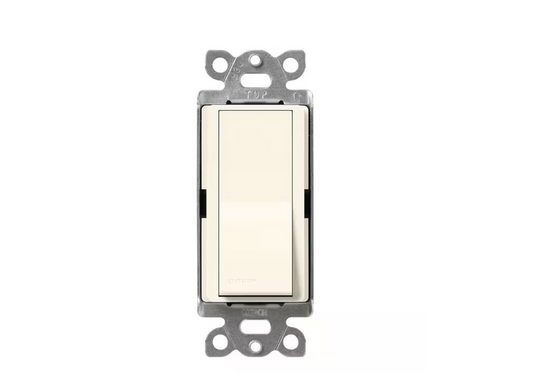 Claro On/Off Switch, 15-Amp/4-Way, Biscuit (SC-4PS-BI)