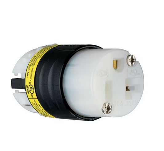 Pass & Seymour Extra-Hard Use Ground Continuity Monitoring 20 Amp 125-Volt NEMA 5-20R Straight Blade Connector