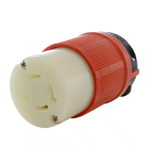NEMA L16-20R 3-Phase 20 Amp 480-Volt 4-Prong Locking Female Orange Connector with UL, C-UL Approval - 91009978834