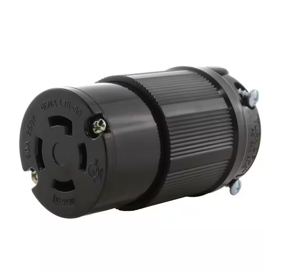 NEMA 3-Phase 30 Amp 250-Volt 4-Prong Locking Female Connector UL C-UL Approval - 91005164551