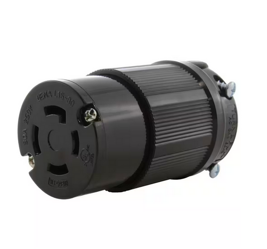 NEMA 3-Phase 30 Amp 250-Volt 4-Prong Locking Female Connector UL C-UL Approval - 91005164551