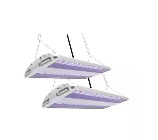 20 in. 175-Watt Integrated Full Spectrum LED Non-Dimmable Indoor High Bay Plant Grow Light Fixture, Daylight (2-Pack) - 91005535540