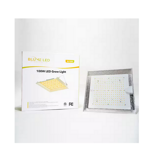 Blume 100-Watt Full Spectrum LED Grow Light with Daisy Chain for Indoor Plants, with Bright White Color Temperature - 91007944754