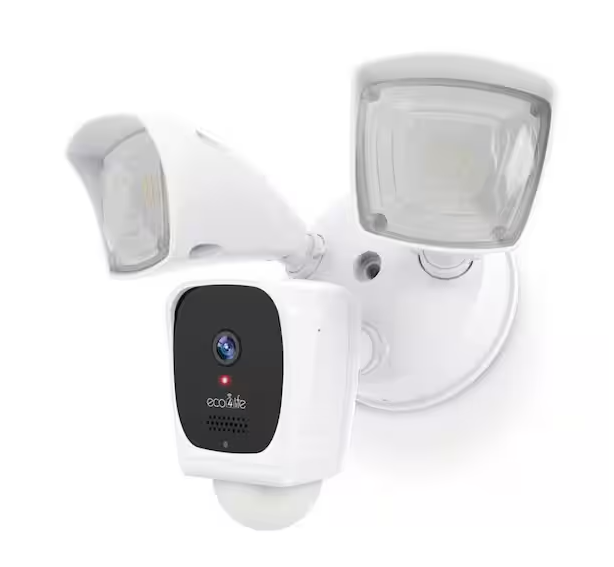 Wired Floodlight Camera - Smart Security Camera, 2500 Lumens, HD Works with Alexa & Google - 91010304694