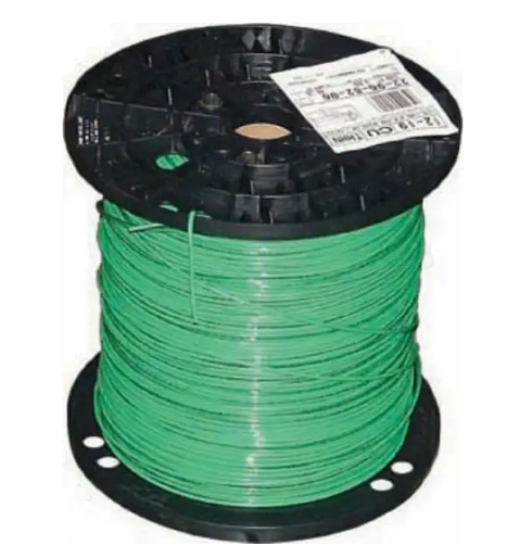 2500 ft. 12 Green Stranded CU THHN Wire