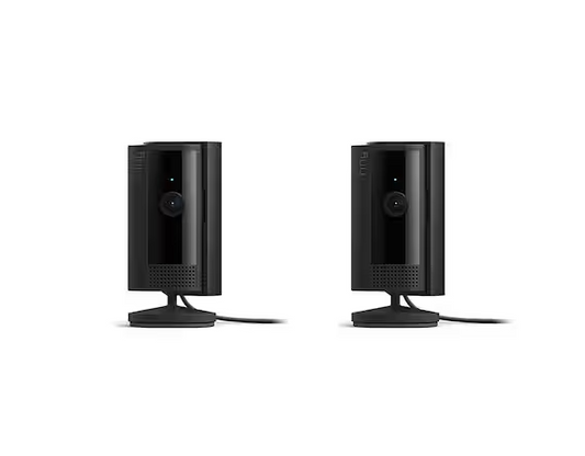 Indoor Cam (2nd Gen) - Plug-In Smart Security Wifi Video Camera, with Privacy Cover, Night Vision, Black (2-Pack)