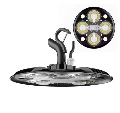 10 in. 800-Watt Equivalent 12,000 Lumens Integrated LED Black UFO High Bay Light 5000K - 91010338191