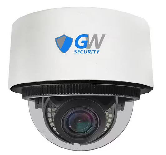GW12871MIP 12 MP IP POE 3X Optical Zoom 3.6 mm to 11 mm Motorized Lens Dome Security Camera with Built-In Microphone - 91006202139