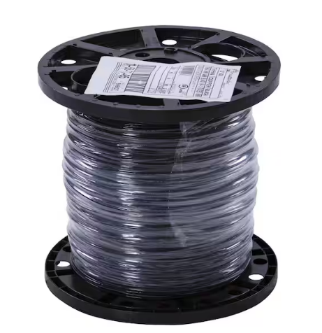 2500 ft. 12 Black Solid CU THHN Wire - 91001360905