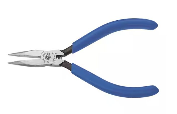 4 in. Midget Long-Nose Pliers with Slim Nose and Spring