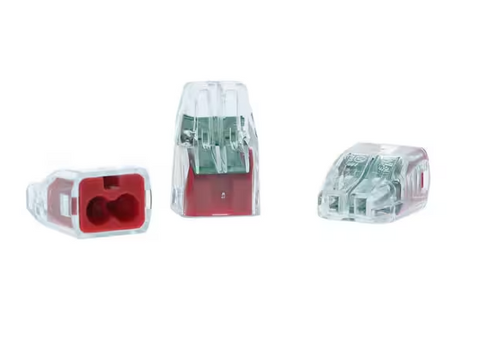 2-Port In-Sure Push-In Wire Connector, Red (300-Jar) - 91003516749