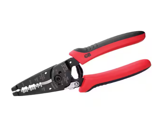 Dual NM Cable Stripper, Power Spring Return, Pliers Nose, Locking Handle