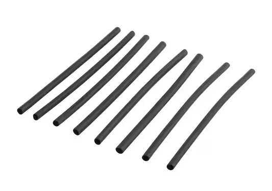 3/32 in. Heat Shrink Tubing, Black (8-Pack) - 9151596