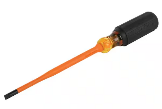 1/4 in. Cabinet, 6 in. Slim-Tip 1000-Volt Insulated Screwdriver - 91011004906