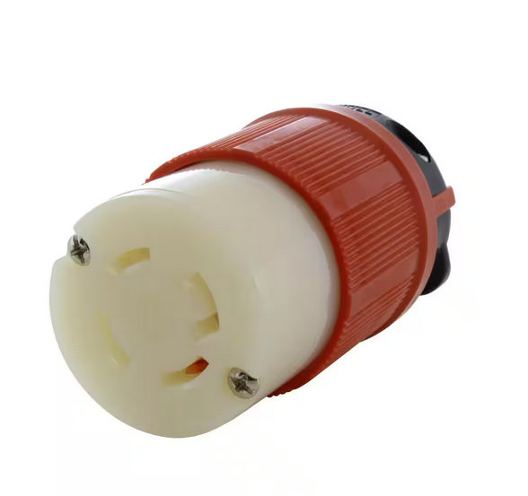 NEMA L16-30R 3-Phase 30A 480-Volt 4-Prong Locking Female Connector in Black with UL, C-UL Approval - 91009957161