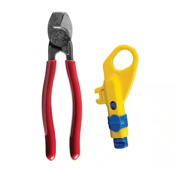 Compact Cable Cutter and Radial Stripper Tool Set (2-Piece)