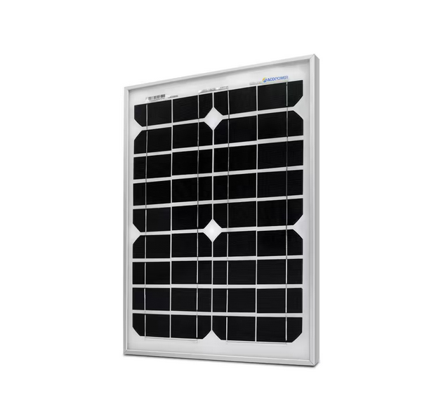 20-Watt 12-Volt Mono Solar Panel, Compatible with Portable Chest Fridge Freezer Cooler - 91006331135