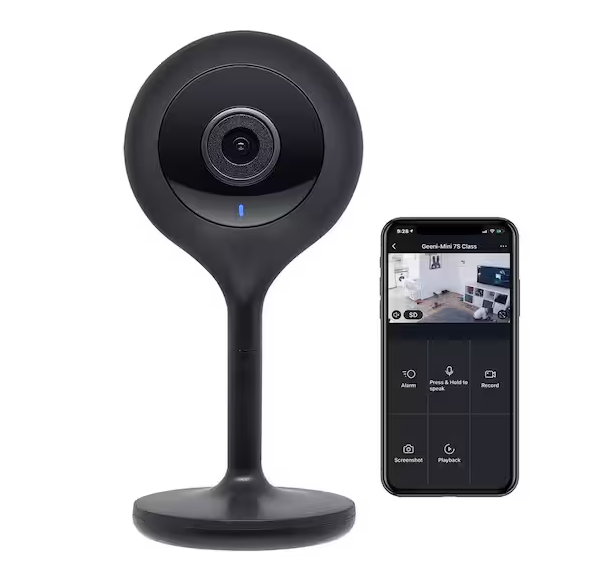 Look 1080p Smart Wi-Fi Security Camera HD, Black - 91003454168