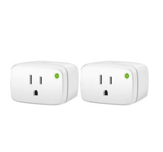 Energy (Matter) – Smart Plug, Matter & Thread Enabled, works w/ Apple Home/SmartThings/Alexa/Google Home 2-Pack (White) - 91010319206
