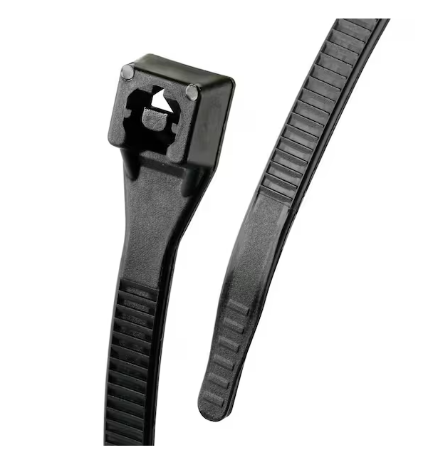 Xtreme 8 in. Cable Tie, Black 50 lb. 20-Pack (Case of 10)