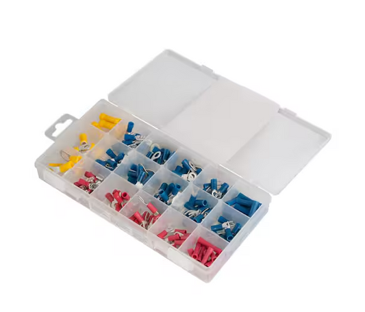 Slide Card Kit with 175 Assorted Solderless Terminals (Case of 5) - 91002098355