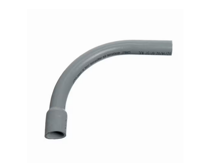 2 in. 90-Degree Schedule 40 PVC 24 in. Bend Radius Belled End Elbow - 9753679