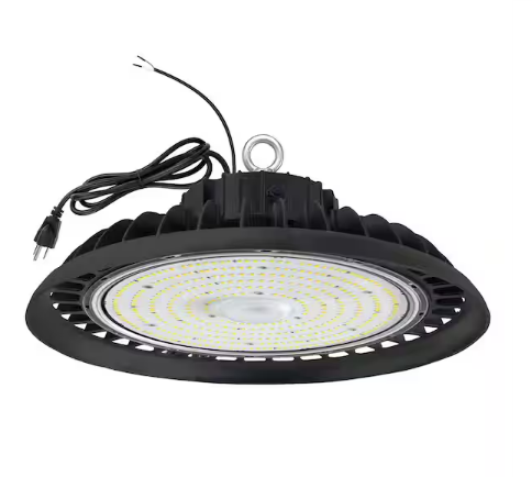 11 in. 450-Watt Equivalent Integrated LED 5000K Dimmable White High Bay Light - 91008747466