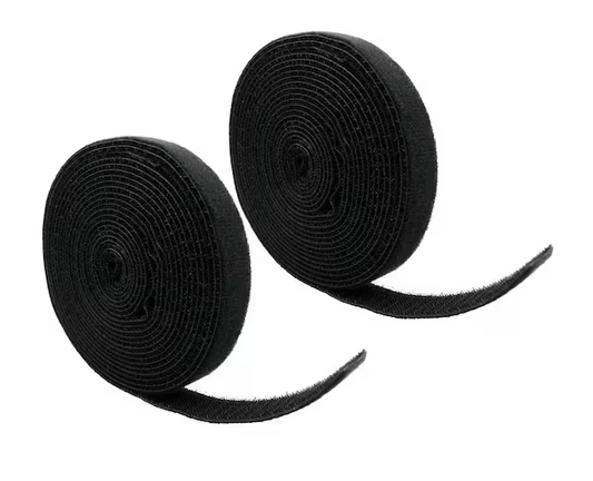 Reusable Self-Gripping Cable Tie Roll, Black (2-Pack) - 91002780299