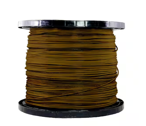 2,500 ft. 12 Gauge Brown Stranded Copper THHN Wire - 91000016482