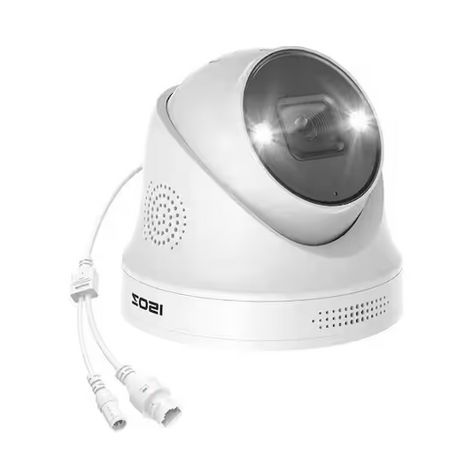 ZG2255A 5MP PoE Wired Add-On IP Security Camera with Color Night Vision,2-Way Audio,Only Work with Same Brand NVR Model - 91009668766