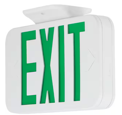 120-Volt White Integrated LED Exit Sign