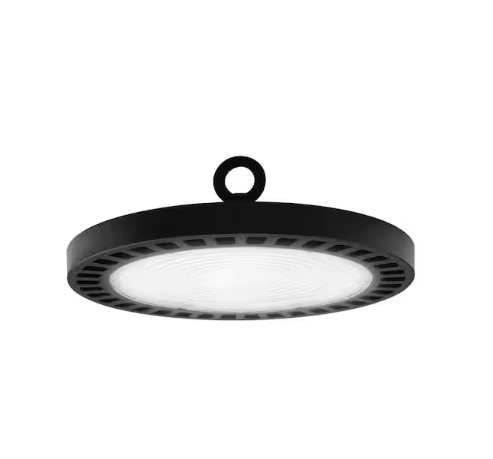 11 in. Round 1000-Watt Equivalent Integrated LED Dimmable Bronze High Bay Light, 35000 Lumens, 4000K Bright white light - 91009883940