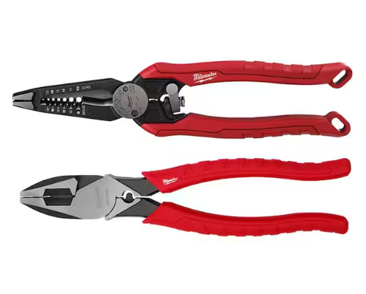 9 in. 7-in-1 Combination Wire Stripper Cutting Pliers with Lineman's Pliers