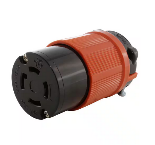 30 Amp 250-Volt 3-Phase NEMA L15-30R 4-Prong Industrial Grade Locking Female Connector - 91004336661