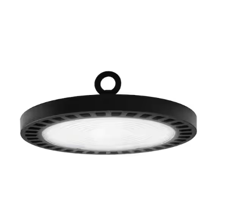 11 in. Round 1000-Watt Equivalent Integrated LED Dimmable Bronze High Bay Light, 35000 Lumens, 5000K Daylight - 91009883954