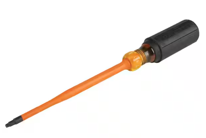 6 in. Round Shank #2 Square Slim-Tip Insulated Screwdriver -  91011004903