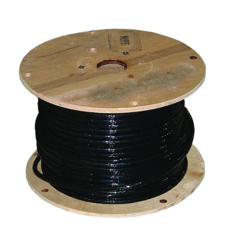 1,000 ft. 1/0 Black Stranded AL USE-2 Cable - 9317401