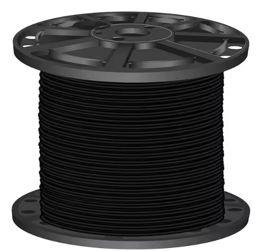 2,500 ft. 8 Black Stranded CU SIMpull THHN Wire