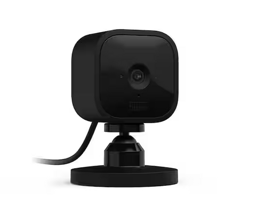 Mini Indoor Wired 1080p Wi-Fi Security Camera in Black - 91007578432