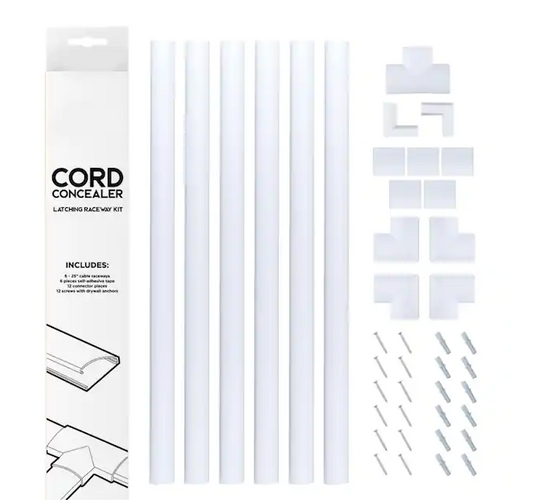 25 in. Latching Raceway Cable and Cord Management Kit - 91004440472