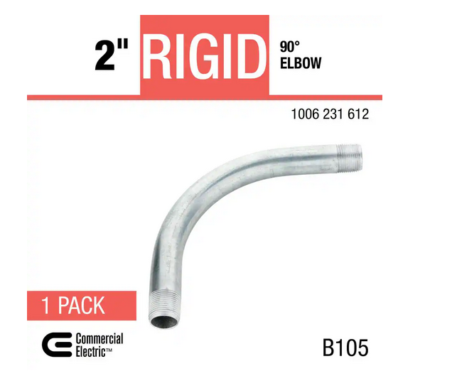 2 in. Rigid Metal Conduit (RMC) 90° Elbow - 91006231612