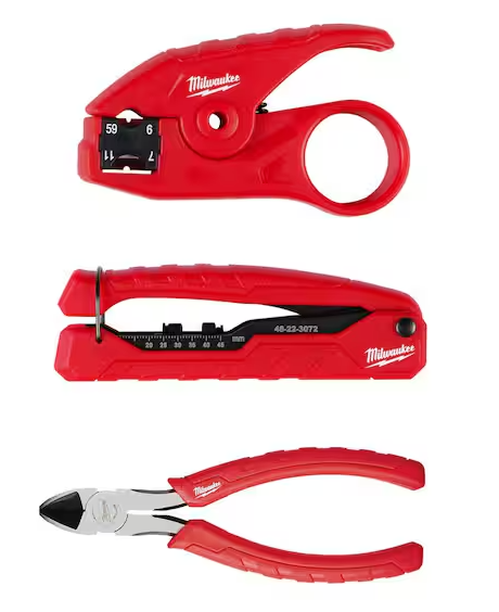 Coax Cable Installation Tool Set with Zipper Pouch - 91010379875