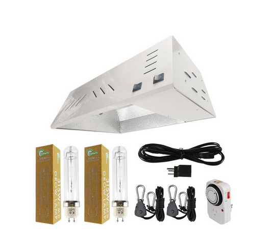 630-Watt CMH Ceramic Metal Halide Grow Light Fixture with Built-In Ballast System and 3100K Lamp - 91002794328