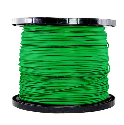 2,500 ft. 12 Gauge Green Stranded Copper THHN Wire - 91000016479