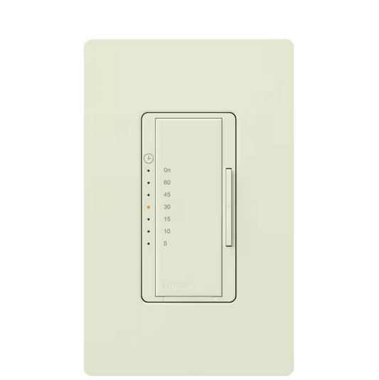 Maestro Countdown Timer Switch for Fans and Lights, 3A Fan/150W LED, Single-Pole/Multi-Location, Biscuit (MA-T51MN-BI)