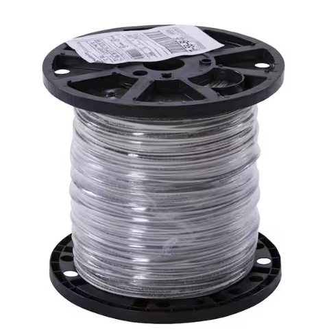 2500 ft. 12 White Solid CU THHN Wire - 91001360904